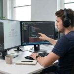 Developer using ChatGPT to quickly debug code errors and improve programming workflow with AI assistance